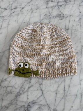 Tilt Crocheted Frog Beanie Kids OS
